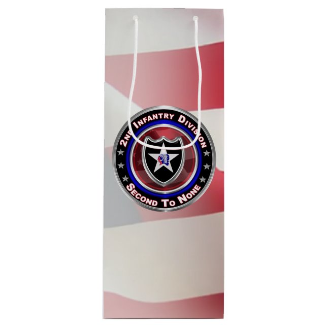 2nd Infantry Division “Second To None” Wine Gift Bag (Front)