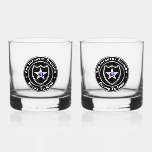 2nd Infantry Division  Whiskey Glass