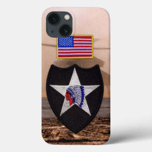 2nd infantry indianhead veterans vets patch iPhone 13 case