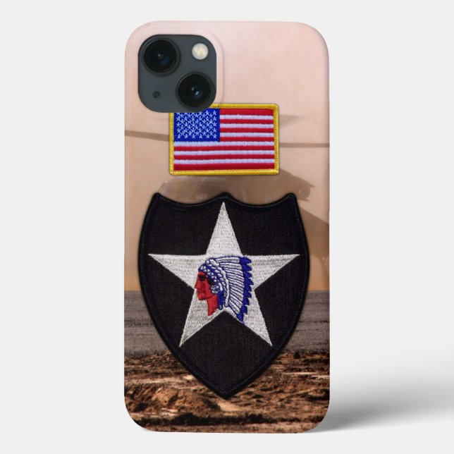 2nd infantry indianhead veterans vets patch Case-Mate iPhone case (Back)