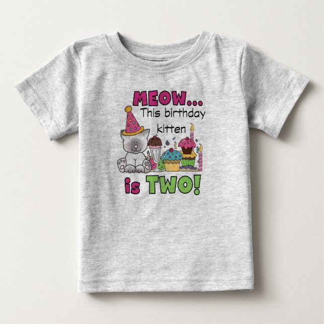 2nd Kitten Birthday Tshirts and Gifts (Front)