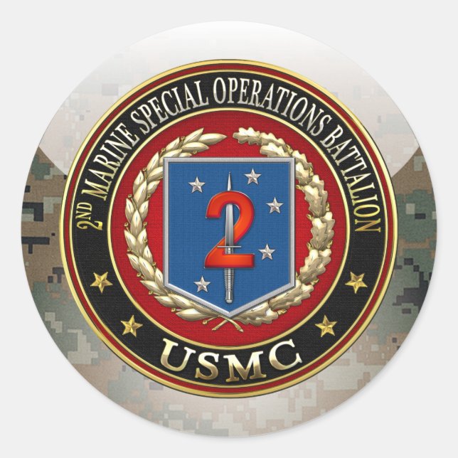 2nd MSOB [3D] Classic Round Sticker (Front)