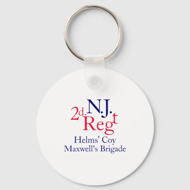 2nd New Jersey Regiment  Key Ring (Front)