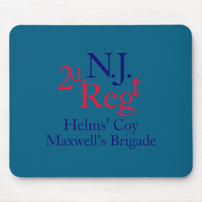 2nd New Jersey Regiment  Mouse Pad (Front)