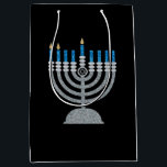 2nd Night of Hanukkah Glitter Medium Gift Bag<br><div class="desc">Hanukkah 2022 will begin in the evening of Sunday 18 December and ends in the evening of Monday 26 December</div>