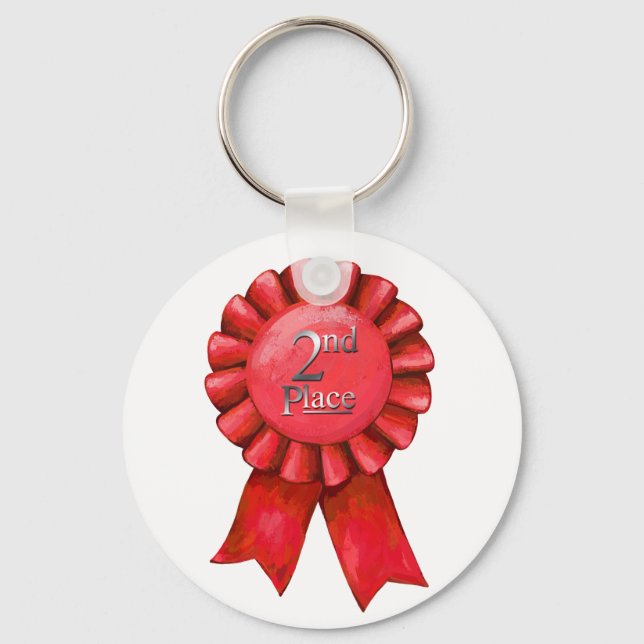 2nd Place Ribbon Key Chain (Front)