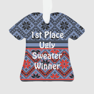 2nd Place Ugly Christmas Sweater Contest Ornament