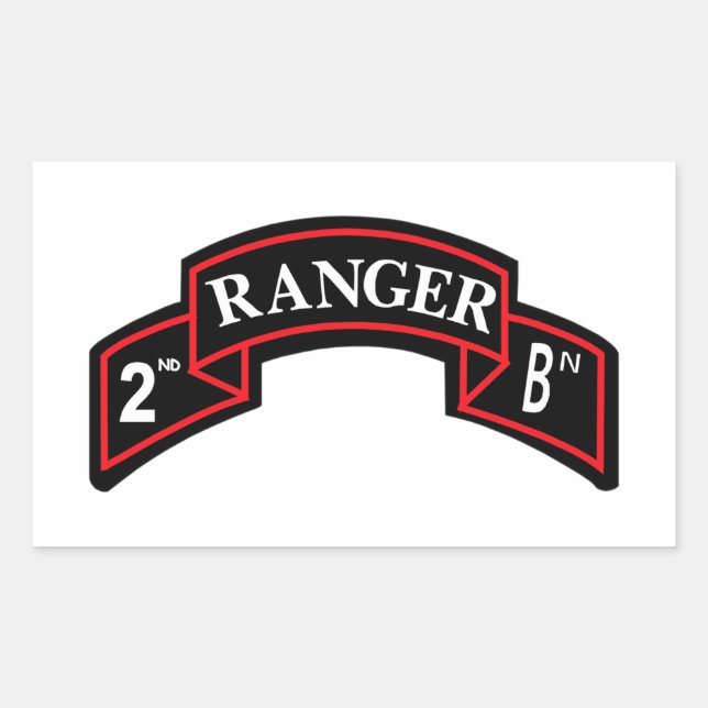 2nd Ranger Battalion - 2nd Ranger Battalion Rectangular Sticker (Front)