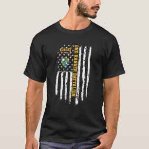 2Nd Ranger Battalion American Flag T-Shirt