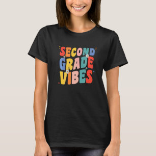 2nd Second Grade Vibes Retro Groovy For Teachers G T-Shirt