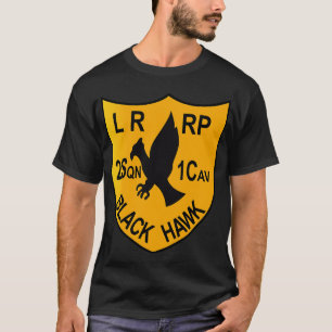 2nd Squadron 1st Cav Regt LRRP Black Hawk T-Shirt