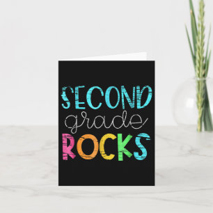 2nd Teacher Team - Second Grade Rocks Card