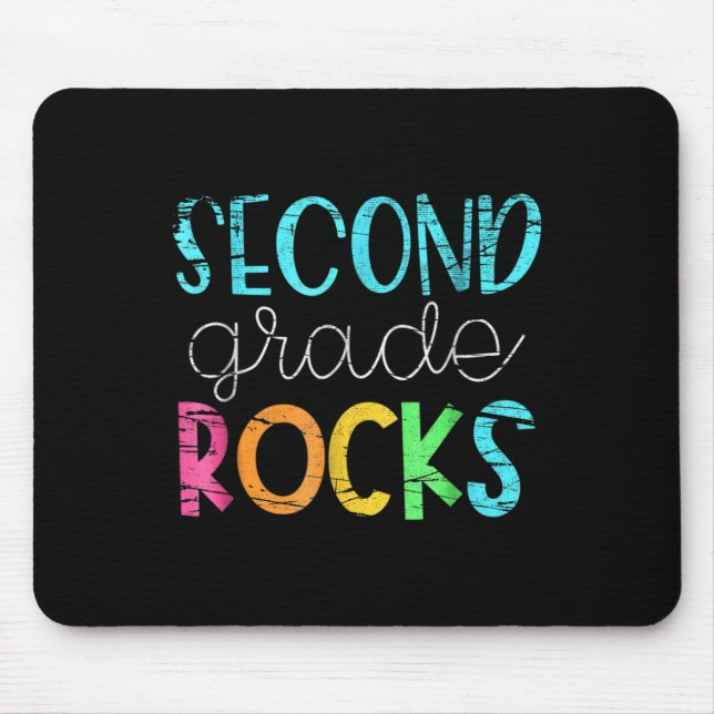 2nd Teacher Team - Second Grade Rocks  Mouse Pad (Front)