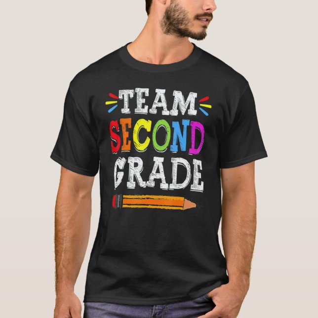2nd Teacher Team Second Grade Squad Back To School T-Shirt (Front)