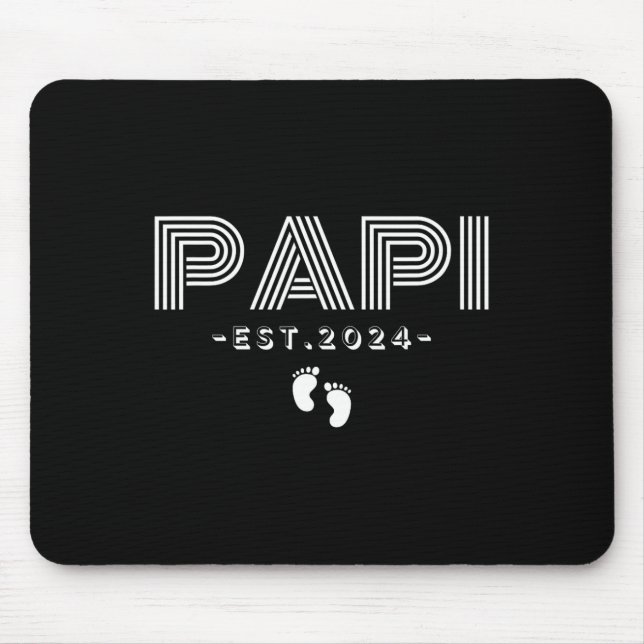 2nd Time Papi Est Promoted To Papi New Fathers Day Mouse Pad (Front)