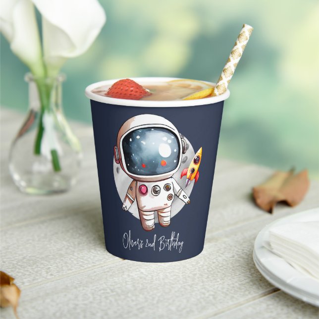 2nd Two The Moon Birthday Paper Cups (Insitu)