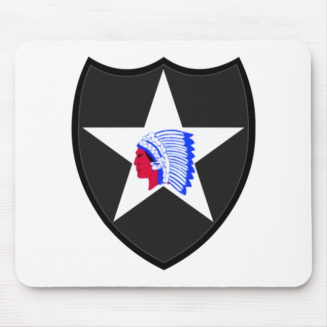 2nd U.S. Infantry Division Indianhead Mouse Pad (Front)