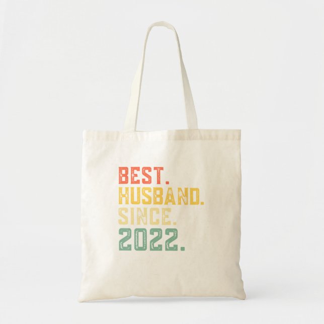 2nd Wedding Anniversary Best Husband Since 2022 2  Tote Bag (Front)