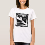 2nd Wedding anniversary couple holding hands T-Shirt<br><div class="desc">This design has a black and white illustration of a man and wife holding hands. Romantic design for your second wedding anniversary. The text reads cotton which is the traditional gift for this anniversary. You can Personalise this with your own names, or delete the names entirely. If you would like...</div>