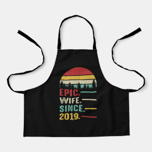 2nd Wedding Anniversary Gift for Her Epic Wife Apron