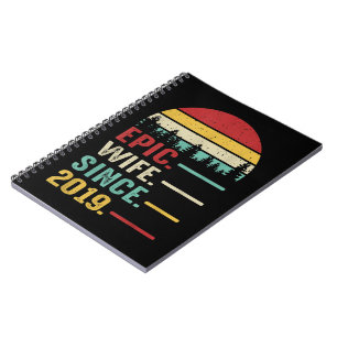 2nd Wedding Anniversary Gift for Her Epic Wife Notebook