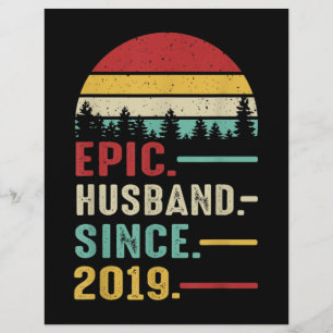 2nd Wedding Anniversary Gift for Him Epic Husband Flyer