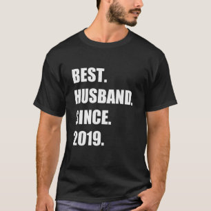 2nd Wedding Anniversary Him Best Husband Since 201 T-Shirt