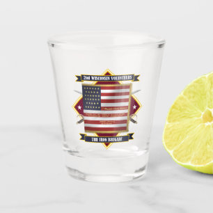 2nd Wisconsin Volunteer Infantry Shot Glass