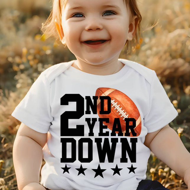 2nd Year Down Sports American Football  Baby T-Shirt (Creator Uploaded)