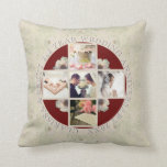 2nd Yr. Wedding Anniversary Cotton 5 Photos Cushion<br><div class="desc">These peonies are the Chinese Tree peony, single layer petals with a ray-like golden centre. They were our very first blooms of 2019, and being spring flowers, I thought it was an appropriate symbol for Spring Weddings with their enormous and graceful blooms. Here, I've added wedding pictures in the form...</div>