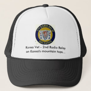 2ndrremblem thru paint, Korea Vet - 2nd Radio R... Trucker Hat