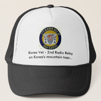2ndrremblem thru paint, Korea Vet - 2nd Radio R... Trucker Hat