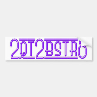 2QT2BSTR8 BUMPER STICKER