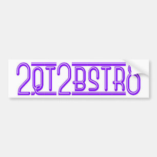 2QT2BSTR8 BUMPER STICKER