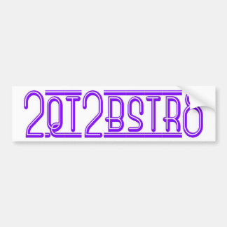 2QT2BSTR8 BUMPER STICKER