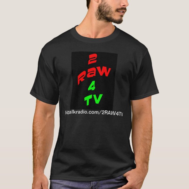 2RAW4TV DARK TEE (Front)
