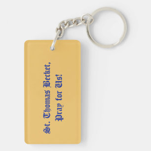 2s St Thomas Becket with Sword (M 33; Colourized) Key Ring