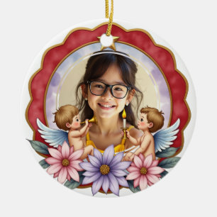 2sided Memorial Forever in Our Hearts: Ceramic Ornament