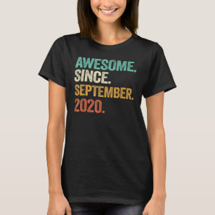 2th Birthday 2 Year Old Awesome Since September 20 T-Shirt