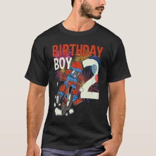 2th Birthday Dirt Bike Boy Party Offroad Biking 2  T-Shirt