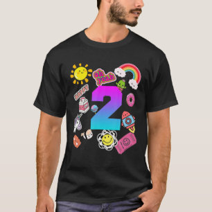 2Th Birthday Funny Cute 2 Years Old Birthday Gift T-Shirt