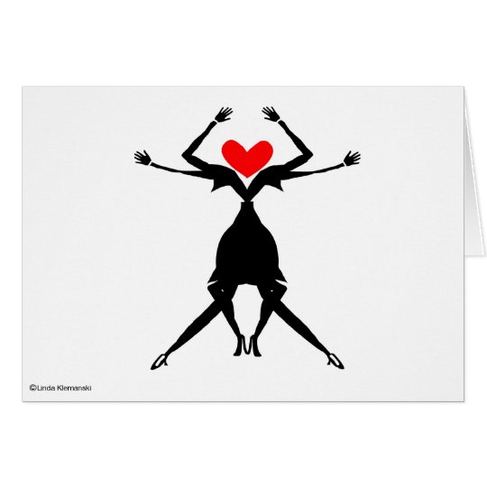 2WomenDancing Card