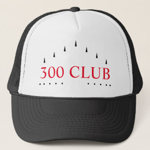 "300 Club" Bowling Milestone Celebration Trucker Hat