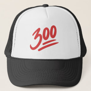 300 Emoji   Bowling Perfect Game Score Trucker Hat