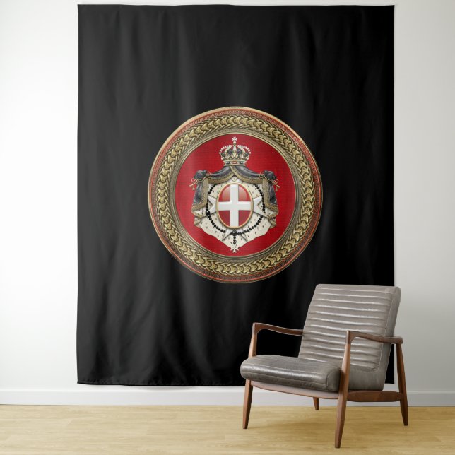 [300] Order of Malta - SMOM Coat of Arms Tapestry (In Situ)