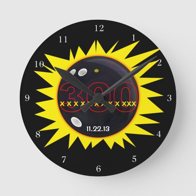 300 Perfect Game Round Clock (Front)