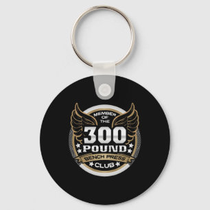 300 Pound Bench Press Club For Powerlifter Weightl Key Ring