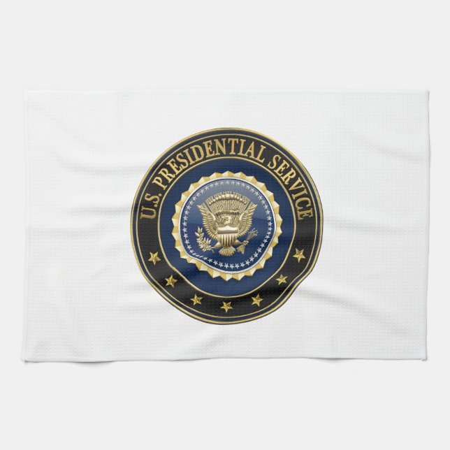 [300] Presidential Service Badge [PSB] Special Ed Tea Towel (Horizontal)