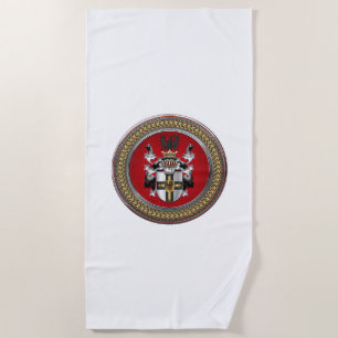 [300] Teutonic Order Coat of Arms Beach Towel