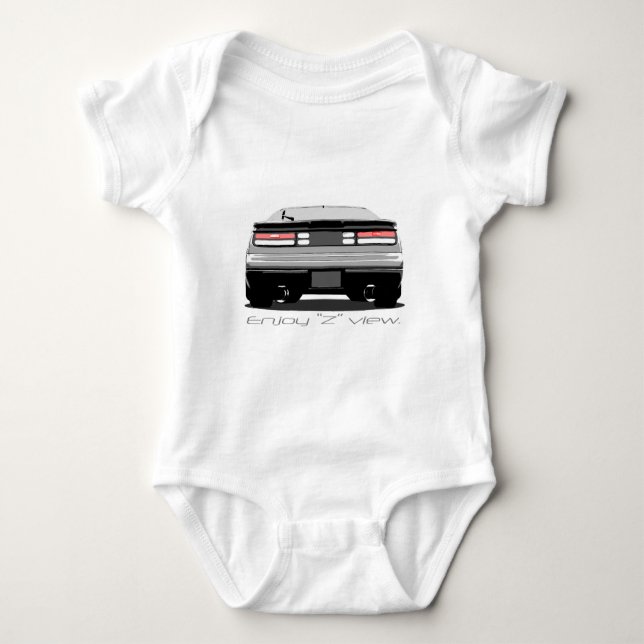 300zx "Enjoy Z view." Baby Bodysuit (Front)